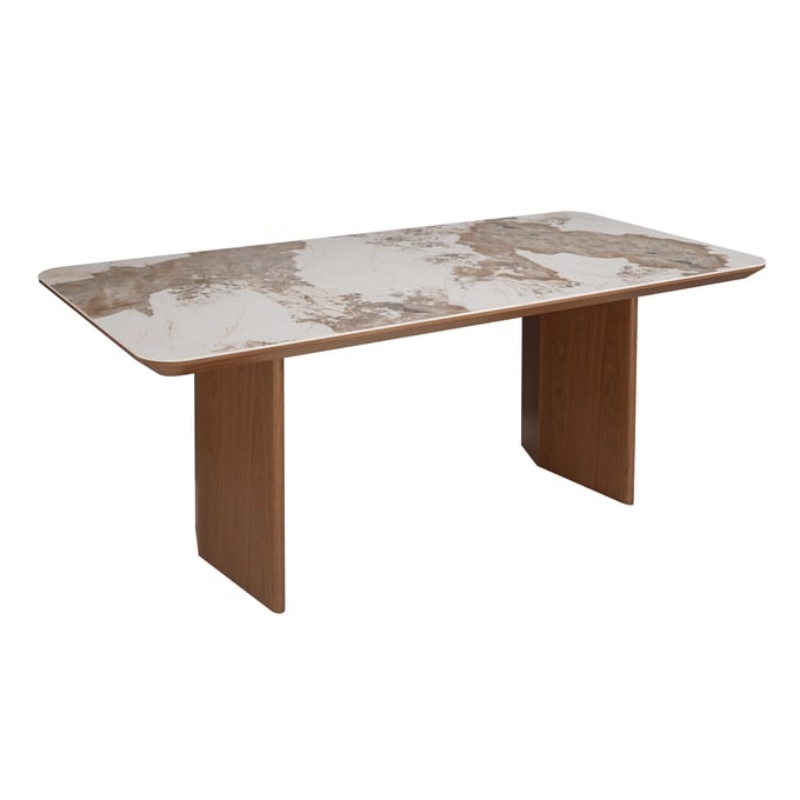 Picture of 35"x 79" Ceramic & Wooden Dining Table