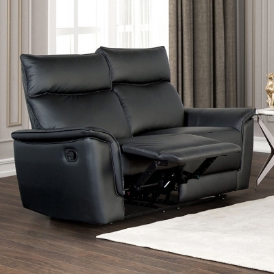 Picture of Genuine Leather Manual Reclining Loveseat