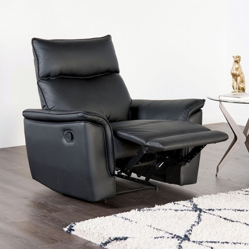 Picture of Genuine Leather Manual Reclining Chair