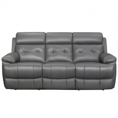 Picture of Gray genuine leather sofa