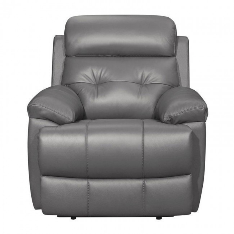 Picture of Gray genuine leather Recliner