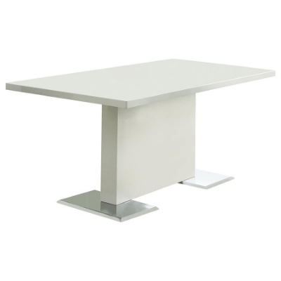 Picture of 63-inch Dining Table White High Gloss