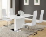 Picture of 63-inch Dining Table White High Gloss