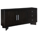 Picture of 3-drawer Sideboard Buffet Cabinet Acacia Brown