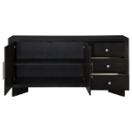 Picture of 3-drawer Sideboard Buffet Cabinet Acacia Brown