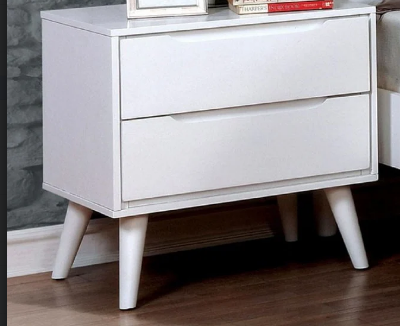 Picture of White and Black Night Stand