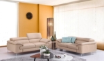 Picture of Genuine Leather Sofa and Loveseat