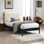 Picture of Leather Upholstered Twin Bed