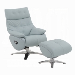 Picture of Leather Motion Accent Chair W/Swivel and Ottoman