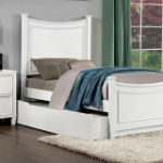 Picture of Grey/White Twin Bed w/trundle or w/o trundle