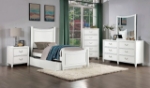 Picture of Grey/White Twin Bed w/trundle or w/o trundle