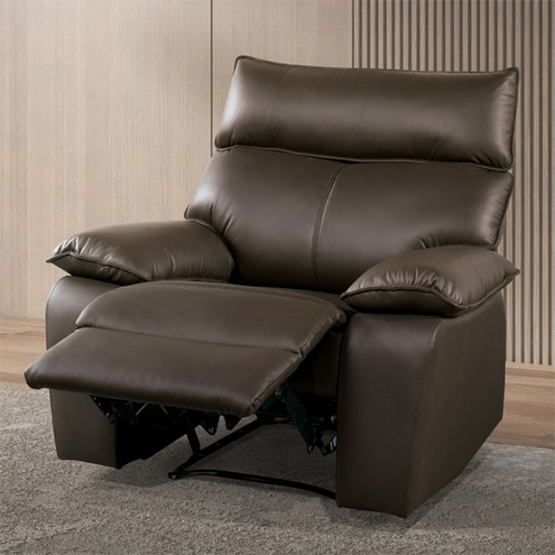 Picture of Genuine Leather Manual Reclining Chair