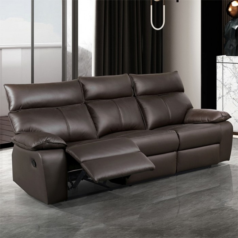 Picture of Genuine Leather Manual Reclining Sofa