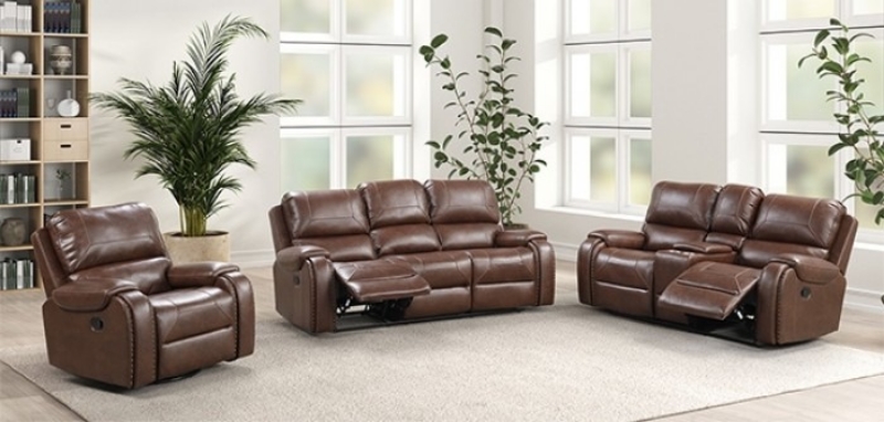 Picture of Leather Sofa, Loveseat and Chair