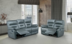 Picture of Genuine Leather Manual Reclining Sofa , Loveseat and Chair Set