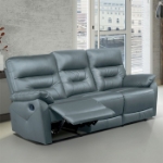 Picture of Genuine Leather Manual Reclining Sofa , Loveseat and Chair Set