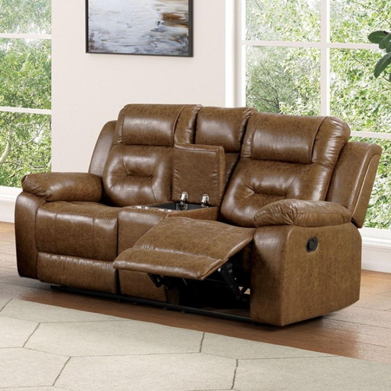 Picture of Leather Manual Loveseat