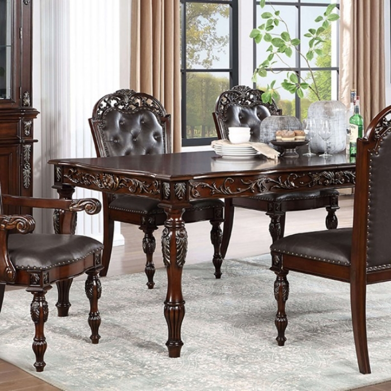 Picture of 75 5/8"-95-5/8" Extendable Dining Table w/Leaf