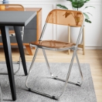 Picture of Acrylic Folding Chair With Metal Frame