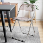 Picture of Acrylic Folding Chair With Metal Frame