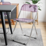 Picture of Acrylic Folding Chair With Metal Frame