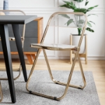 Picture of Acrylic Folding Chair With Metal Frame