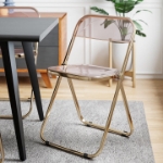 Picture of Acrylic Folding Chair With Metal Frame