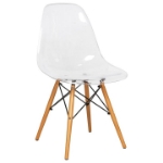 Picture of Modern Dining Chair Molded Side Chair with Base