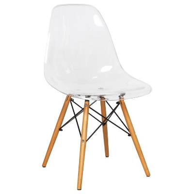 Picture of Modern Dining Chair Molded Side Chair with Base