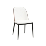 Picture of Dining Side Chair with Upholstered Seat and Powder-Coated Steel Frame