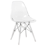 Picture of Modern Dining Chair Molded Side Chair with Base