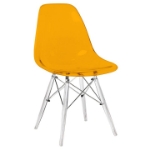 Picture of Modern Dining Chair Molded Side Chair with Base