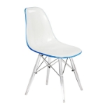 Picture of Modern Dining Chair Molded Side Chair with Base