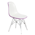 Picture of Modern Dining Chair Molded Side Chair with Base