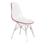 Picture of Modern Dining Chair Molded Side Chair with Base