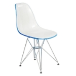 Picture of Modern Dining Chair Molded Side Chair with Base