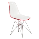 Picture of Modern Dining Chair Molded Side Chair with Base