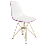 Picture of Modern Dining Chair Molded Side Chair with Base