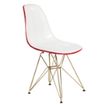 Picture of Modern Dining Chair Molded Side Chair with Base