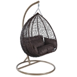 Picture of Two-Person Seater Hanging Swing Chair with Teardrop Design