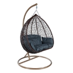 Picture of Two-Person Seater Hanging Swing Chair with Teardrop Design