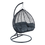 Picture of Two-Person Seater Hanging Swing Chair with Teardrop Design