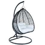 Picture of Two-Person Seater Hanging Swing Chair with Teardrop Design