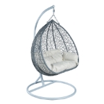 Picture of Two-Person Seater Hanging Swing Chair with Teardrop Design