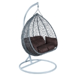 Picture of Two-Person Seater Hanging Swing Chair with Teardrop Design