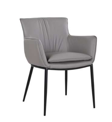 Picture of Leather Armchair in Grey/Charcoal Grey