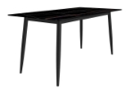 Picture of 55"/62"/71" Dining Table with a Rectangular Glass/Stone Tabletop in Steel