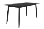 Picture of 55"/62"/71" Dining Table with a Rectangular Glass/Stone Tabletop in Steel