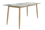 Picture of 55"/62"/71" Dining Table with a Rectangular Glass/Stone Tabletop in Steel