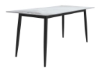 Picture of 55"/62"/71" Dining Table with a Rectangular Glass/Stone Tabletop in Steel